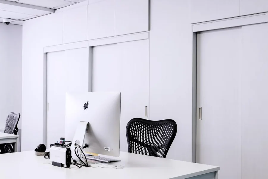 A calm, modern office interior